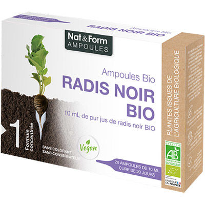Radis Noir Bio Ampoules Bio - Pharmacie Ventre